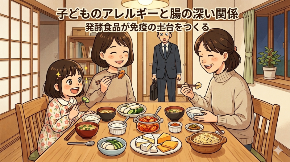 子どものアレルギーと腸の深い関係——発酵食品が免疫の土台をつくる