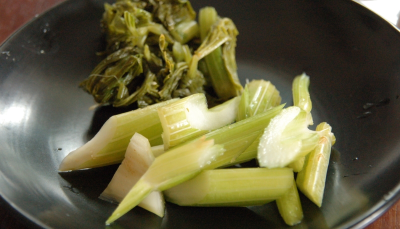 セロリのぬか漬け