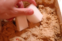 大根をぬか床へ