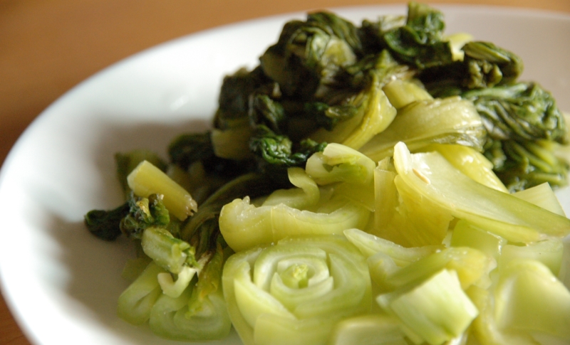 青梗菜のぬか漬け