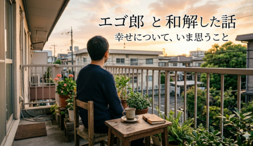 エゴ郎と和解した話——幸せについて、いま思うこと