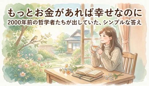 もっとお金があれば幸せなのに——2000年前の哲学者たちが出していた、シンプルな答え