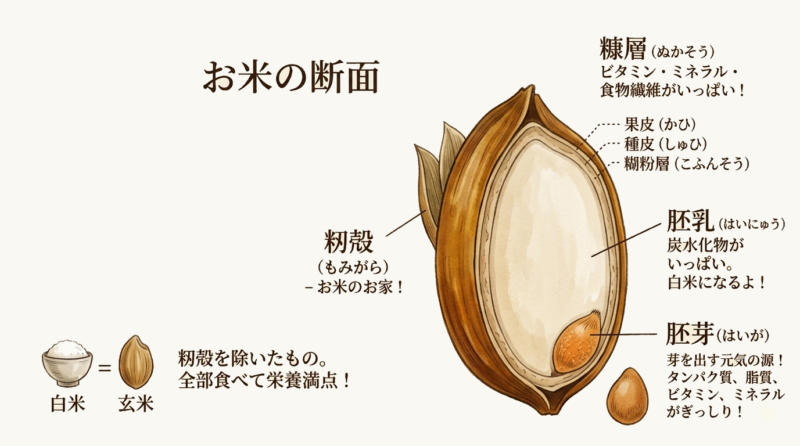 玄米の構造