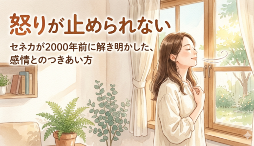 怒りが止められない——セネカが2000年前に解き明かした、感情とのつきあい方