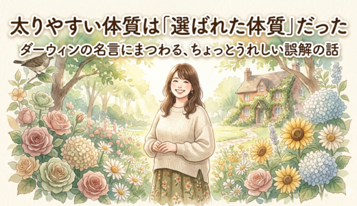 太りやすい体質は「選ばれた体質」だった——ダーウィンの名言にまつわる、ちょっとうれしい誤解の話