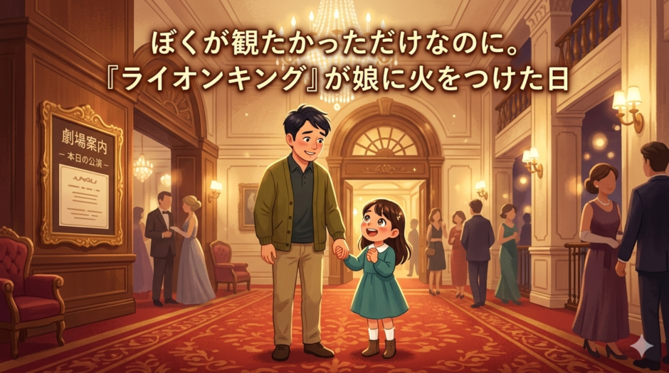 劇場に来ている親子