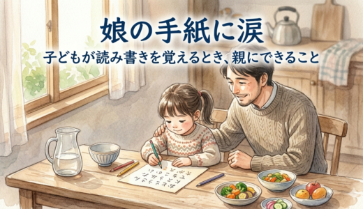 娘の手紙に涙——子どもが読み書きを覚えるとき、親にできること