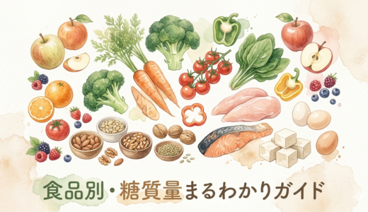 食品別・糖質量まるわかりガイド