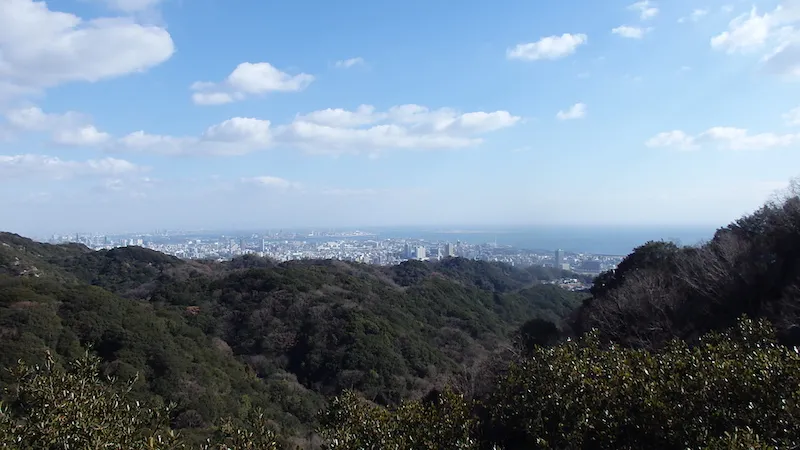 栂尾山から神戸の街並み