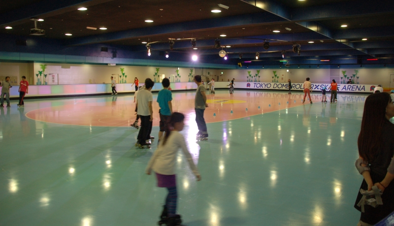 事件現場。東京ドームローラースケートアリーナ